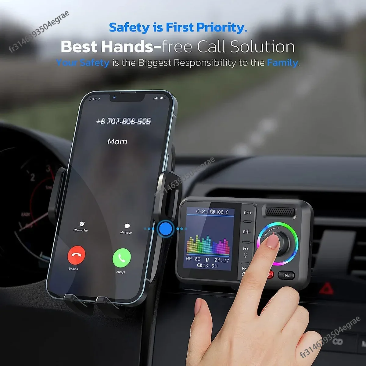 Fm Transmitter - Wireless FM Transmitter with Big Color