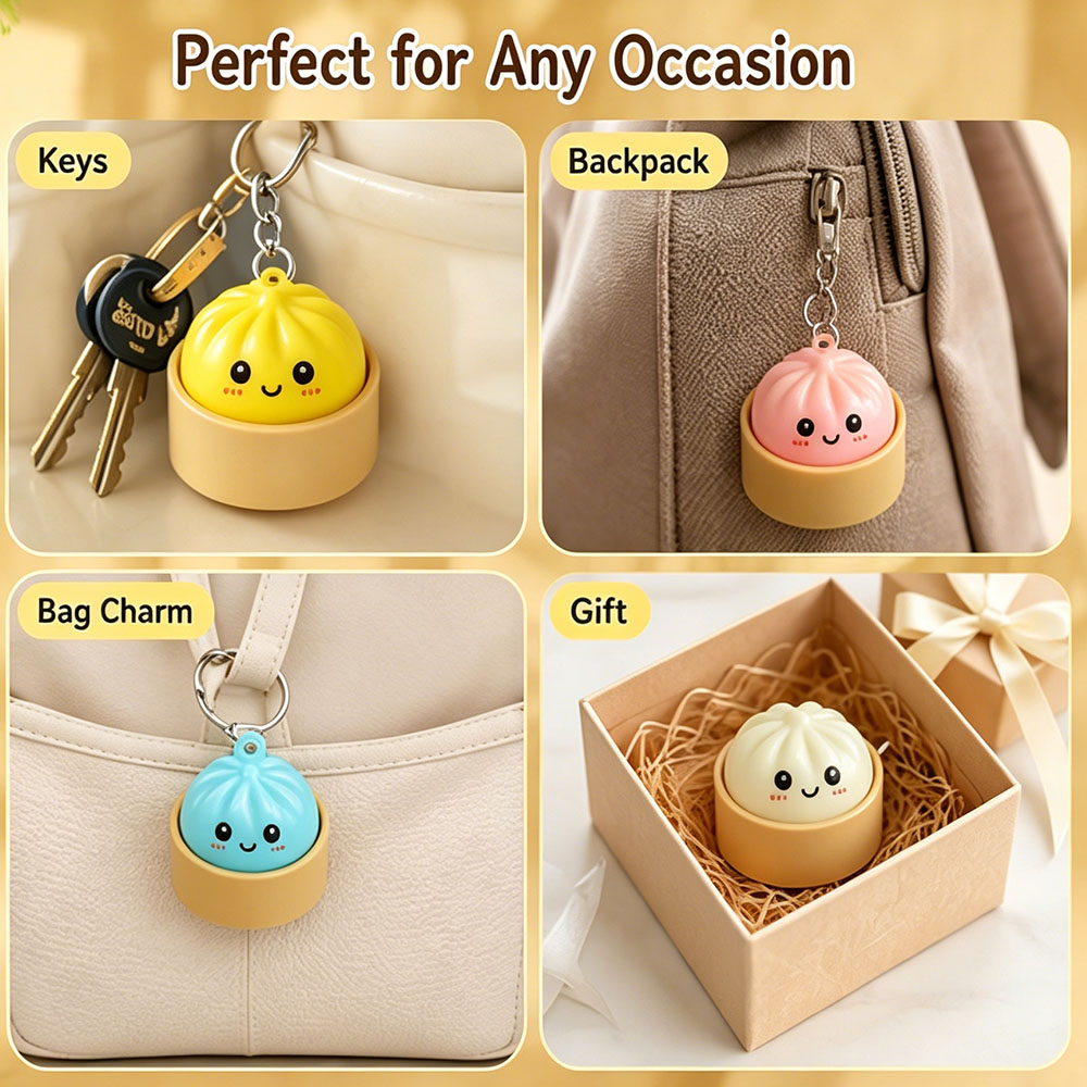 Kawaii Glowing Dumpling Keycha - Car Accessories Bunnings review and price