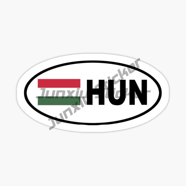 HUNGARY Oval Flag Sticker Wate - Car Accessories Logo review and price