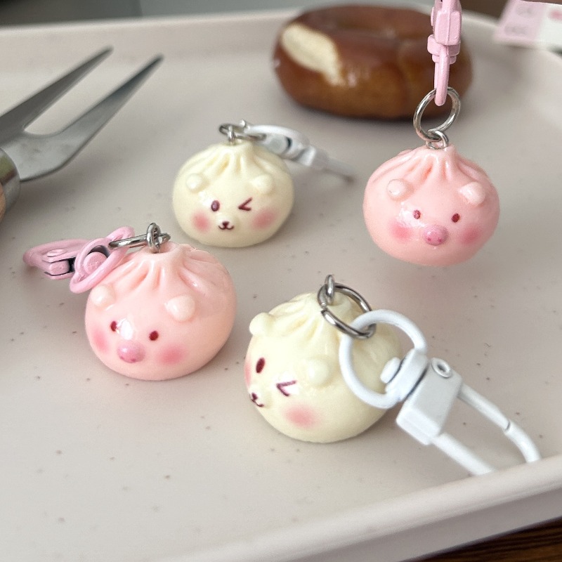 Kawaii Mini Steamed Bun Keycha - Car Accessories Bunnings review and price