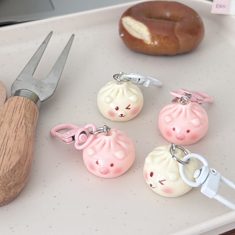 Kawaii Mini Steamed Bun Keycha - Car Accessories Bunnings review and price