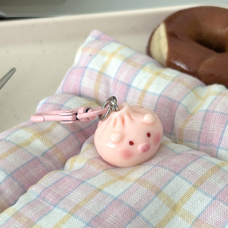 Kawaii Mini Steamed Bun Keycha - Car Accessories Bunnings review and price