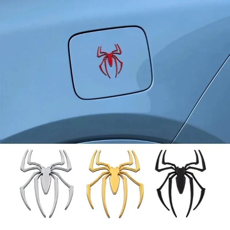3D metal car stickers, spider  - Car Accessories Logo review and price