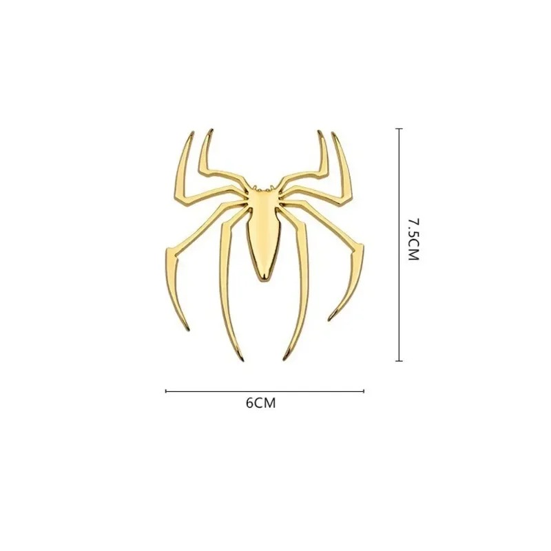 3D metal car stickers, spider  - Car Accessories Logo review and price