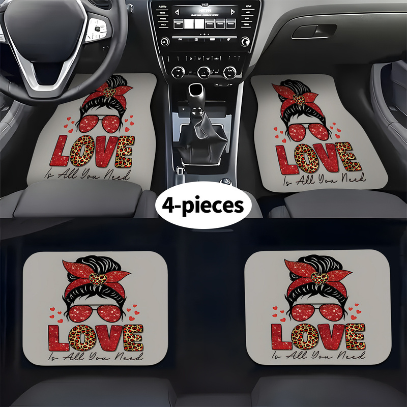 4Pcs Car Floor Mats, Messy Bun - Car Accessories Bunnings review and price