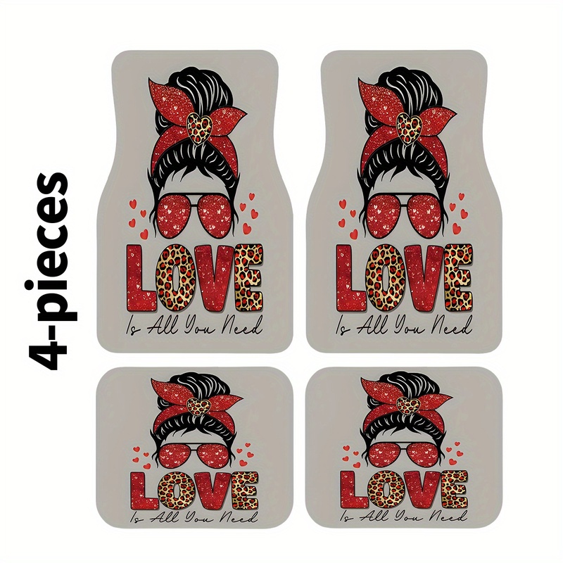 4Pcs Car Floor Mats, Messy Bun - Car Accessories Bunnings review and price