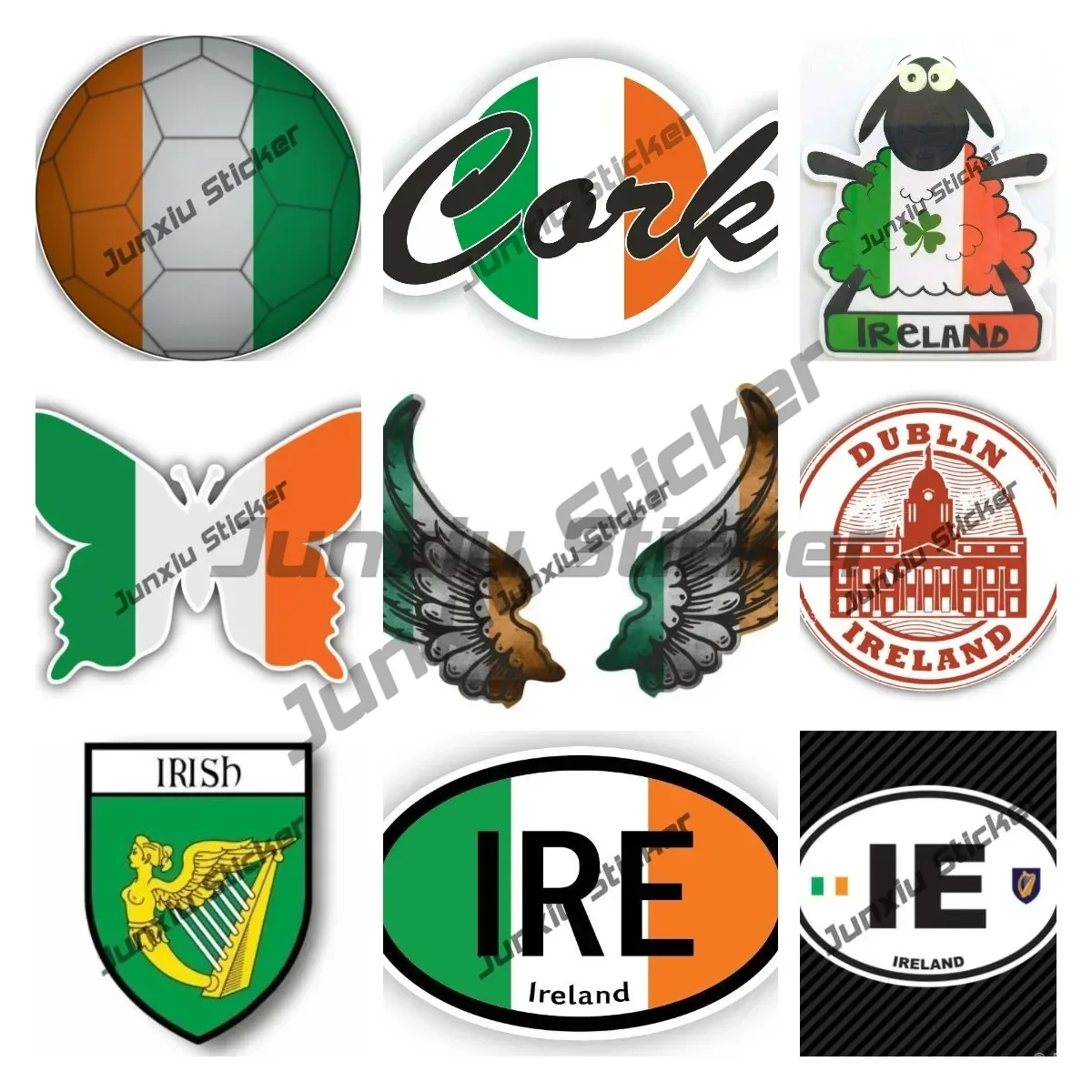 Ireland Flag Wings Creative Mo - Car Accessories Dublin review and price