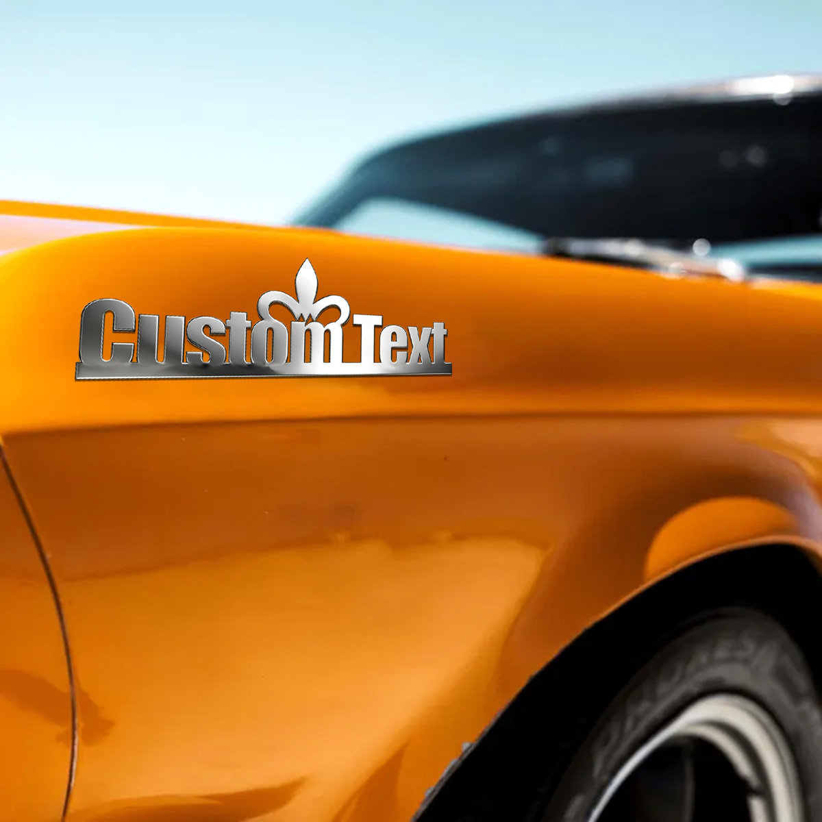 Classic Font Chic Crown Metal  - Car Accessories Logo review and price
