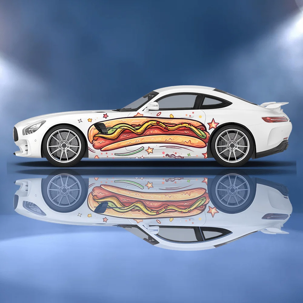 Funny Cartoon Hot Dog Bun Car  - Car Accessories Bunnings review and price