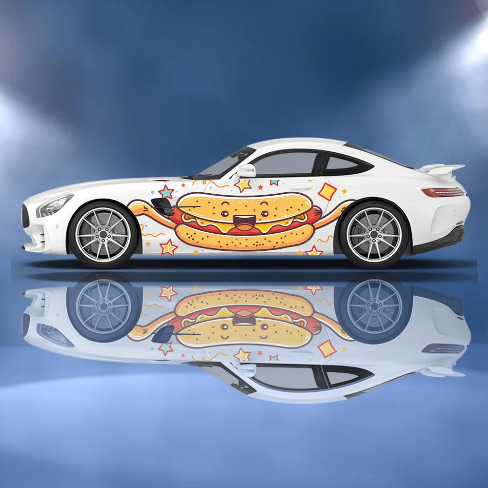 Funny Cartoon Hot Dog Bun Car  - Car Accessories Bunnings review and price