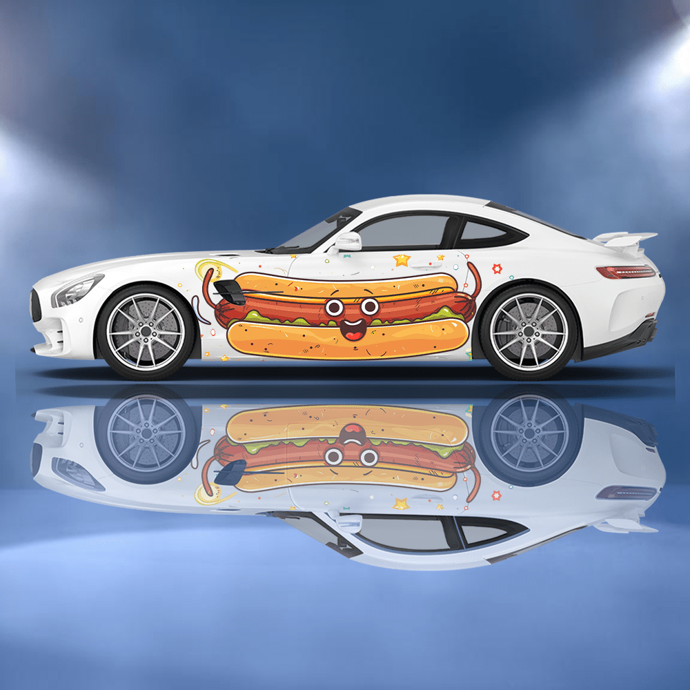 Funny Cartoon Hot Dog Bun Car  - Car Accessories Bunnings review and price