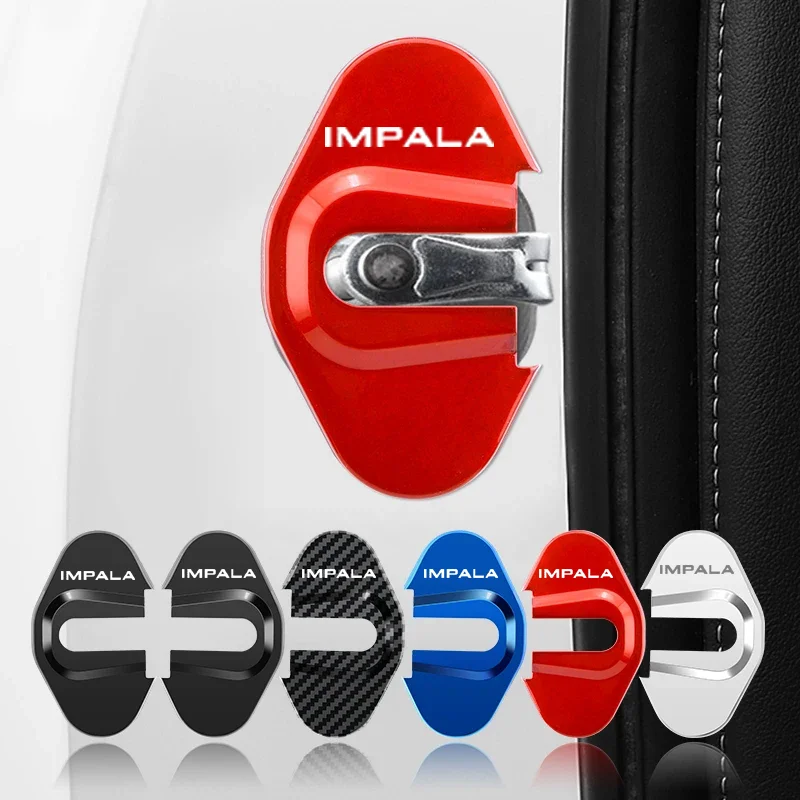 4PCS Stainless Steel Door Lock - Car Accessories Logo review and price