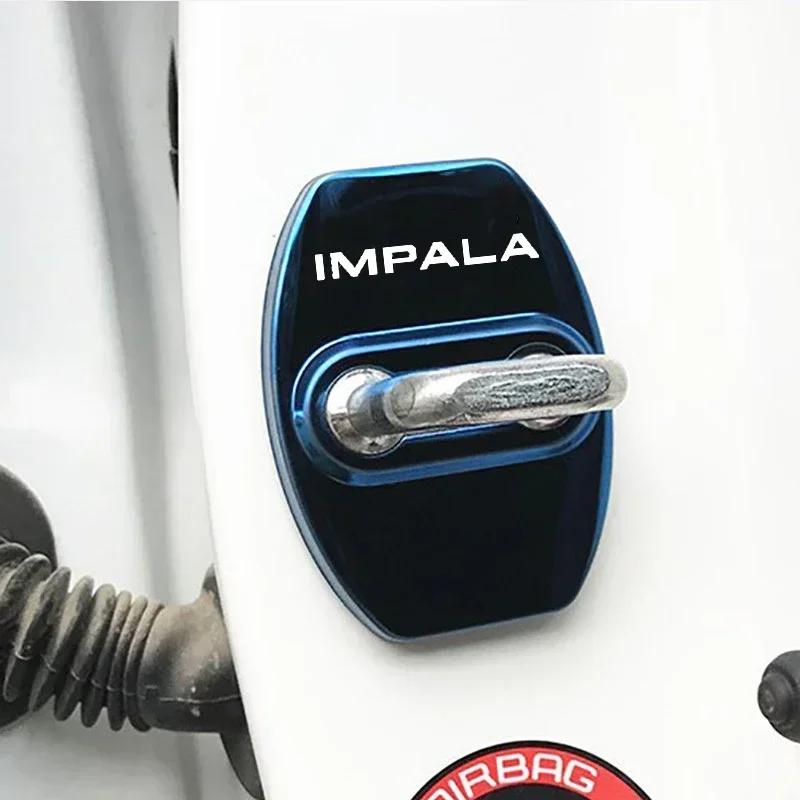 4PCS Stainless Steel Door Lock - Car Accessories Logo review and price