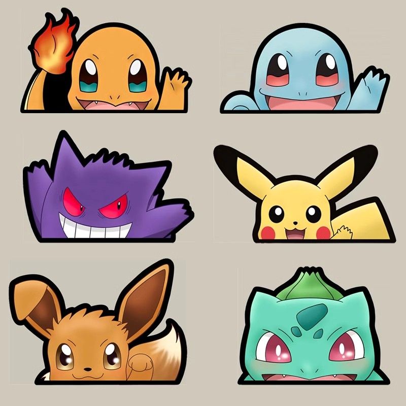 Pokémon car window sticker, Po - Car Accessories Toy review and price