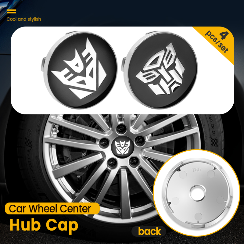 4pcs 60mm Transformers Logo Em - Car Accessories Logo review and price