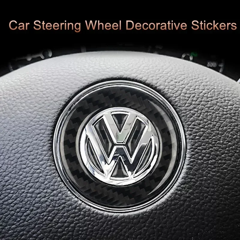 New Carbon Fiber Car Steering  - Car Accessories Logo review and price