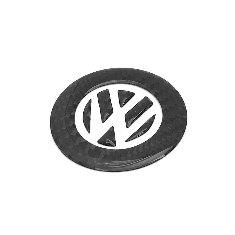 New Carbon Fiber Car Steering  - Car Accessories Logo review and price
